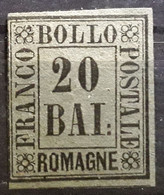 ROMAGNE ROMAGNA Stati Italia 1859 , Yvert No 9 , 20 B  Gris Vert Neuf (*) TB - Romagne