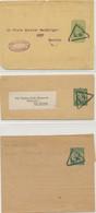 GB „LX“ (large Triangle W Small Letters) LIVERPOOL-Triangle On Very Fine ½d Yellowgreen EVII Postal Stationery Wrapper - Lettres & Documents