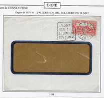 Algérie - Oblitération - Lettre - Covers & Documents