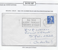 Algérie - Oblitération - Lettre - Cartas & Documentos