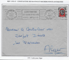 Algérie - Oblitération - Lettre - Lettres & Documents