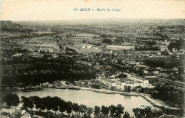 Agen * Vue Panoramique Sur Le Bassin Du Canal - Agen