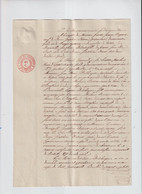 OUDE DOKUMENT - 1844 - VERMELD ASPER   ZIE SCANS - Historische Documenten