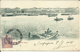 Singapore , Collyer Quay ; Singapura, Collyer Quay , 1904 , Carte Précurseur , µ - Singapore