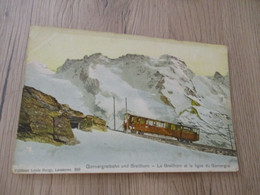 CPA Suisse Gonergratbahn Und Breithorn - Autres & Non Classés