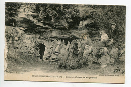 91 BUNO BONNEVEAUX Famille Devant La Grotte Du Chateau De Moignaville écrite   D04 2021 - Altri Comuni