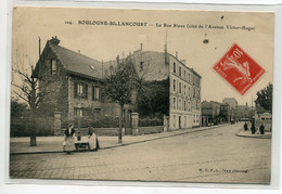 92 BOULOGNE BILLANCOURT  Marchande Ambulante La Rue Rieux Coté Avenue Victor Hugo écrite Vers 1910  D04 2021 - Boulogne Billancourt