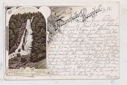 0-6083 BROTTERODE - TRUSETAL, Lithographie 1898, Trusenthaler Wasserfall - Meiningen