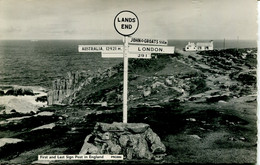 CORNWALL - LANDS END - THE FIRST AND LAST SIGNPOST IN ENGLAND RP (AUSTRALIA/LONDON)  Co997 - Land's End