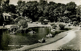 CORNWALL - NEWQUAY - BOATING LAKE RP 1959 Co883 - Newquay