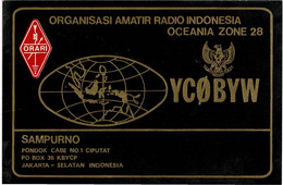 QSL Card Amateur Radio Station ORGANISASI AMATIR INDONESIA OCEANIA ZONE Jakarta Selatan Indonesia Funkkarte 1985 QTH - Amateurfunk