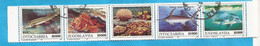 1993  JUGOSLAVIJA  JUGOSLAWIEN NATURSCHUTZ WWF  MEERESTIERE FISCHE   USED - Used Stamps