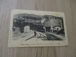 CPA 39 Jura Morez La Gare Viaduc Des Crottes Et Le Château Des Essarts - Morez