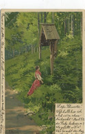 ILLUSTRATEUR - MAILICK - Femme Dans La Forêt Devant Un Calvaire - Mailick, Alfred