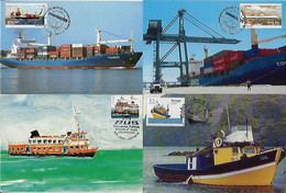Portugal Madeira Brazil 1990 / 2010 4 Maximum Card Transport Navigation Ship - Boten