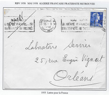 Algérie - Oblitération - Lettre - Brieven En Documenten