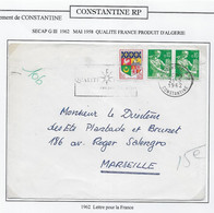 Algérie - Oblitération - Lettre - Covers & Documents