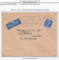 Algérie - Oblitération - Lettre - Cartas & Documentos