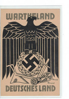 DR BPK Ganzsache Bildpostkarte Postkarte - Wartheland Deutsches Land - SST Posen 1941 - 3. Reich Propaganda - Postwaardestukken