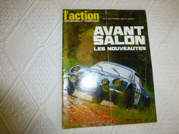 ACTION AUTOMOBILE Septembre 1969, ALPINE Renault, Avant-Salon, Trophée EVIAN  ; REV07 - Auto/Moto