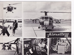 Hélicoptère Alouette  Photo L 23,5cm H17,5cm Sud-Aviation - Helicopters