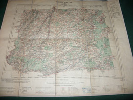 LAIGLE :  CARTE DRESSEE PAR ORDRE DU MINISTERE DE L INTERIEUR ,  TIRAGE DE 1907 , CARTE  TOILEE - Cartes Topographiques