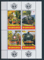 Burundi 1999 Trains Old Locomotives Souvenir Sheet MNH - Nuevos