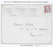 Algérie - Oblitération - Lettre - Covers & Documents