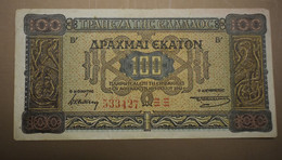 GREECE Banknotes 100 Drachmai 1941 F - Griekenland