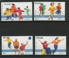 60864 - GERMANY - STAMP With MUSTER Overprint 2001 - SPECIMEN - SPORT Skating DISABILITIES - Sport Voor Mindervaliden