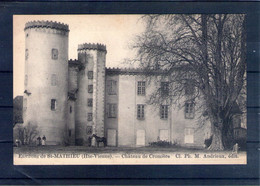 87. Environs De Saint Mathieu. Château De Cromiere - Saint Mathieu