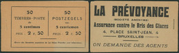 Carnet De Timbres-poste (1914) - A13 D (a)** Complet Neuf Sans Charnières MNH + PUB "La Prévoyance" - 1907-1941 Antiguos [A]