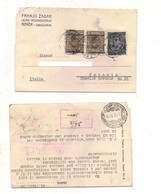 1069 JUGOSLAVIA 1933 CARD STORIA POSTALE STAMPS RAKEK - Covers & Documents