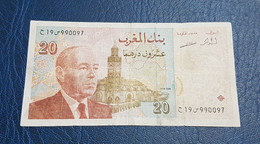 MAROC : Billet De 20 Dhs 1996 - RARE Signatures - NS : 19 - 990097 - 18 € Au Lieu De 25 € - Marokko