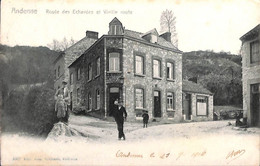 Andenne -  Route Des Echavées Et Vieille Route (animée Edit. Braibant Café 1908) - Andenne