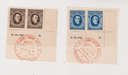 SLOVAKIA 1939 2.50 K & 3 K Plate Nr Used On Piece - Lettres & Documents