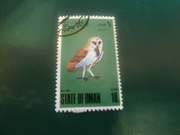 State Of Oman - Barn Owl - Val 10B - Air Mail - Polychrome - Oblitéré - Année 1972 - - Aigles & Rapaces Diurnes