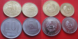 Transnistria - Set 4 Coins 5 10 25 50 Kopecks 2020 ( 2021 ) UNC Magnetic Lemberg-Zp - Moldawien (Moldau)