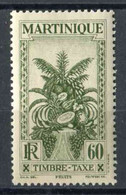 TIMBRE** Gommé De 1933 De MARTINIQUE "TIMBRE-TAXE Avec RF" - Strafport