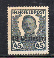 2077 490 - FRIULI OCCUPAZIONE AUSTRIACA 1918 , Sassone N. 28 Integro  ***  MNH - Occ. Autrichienne