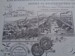 FACTURE - 75 - Dept. DE LA SEINE - PARIS 13 ème -1906 - ASPHALTES BASSIN DE SEYSSEL - F.GUTIG : 2,4,6, RUE DU CHEVALERET - Ohne Zuordnung