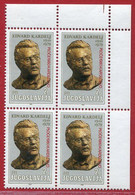YUGOSLAVIA 1980 Renaming Of Ploče To Kardeljevo Block Of 4 MNH / **.  Michel 1820 - Unused Stamps