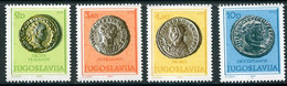 YUGOSLAVIA 1980  Roman Coins MNH / **.  Michel 1838-41 - Unused Stamps