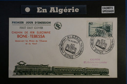 AJ8 ALGERIE    BELLE CARTE  1957  POSTE FERROVIAIRE  CACHETS SPECIAUX ++++AFFRANCH. PLAISANT - Otros & Sin Clasificación