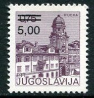 YUGOSLAVIA 1980  Surcharge 5,00 On 0.75 D. MNH / **.  Michel 1856 - Unused Stamps