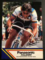 Eddy Planckaert - Panasonic-Raleigh 1985 - Carte / Card - Cyclists - Cyclisme - Ciclismo -wielrennen - Wielrennen