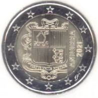 Andorra 2021   2 Euro  UNC Uit De Rol - UNC Du Rouleaux   Leverbaar - Livrable !! - Andorre