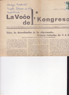 ESPERANTO  -  2 X NEWSPAPER, ZEITUNG   ,,  LA VOCO DEL KONGRESO ,,  -  1955  -   LINZ, AUSTRIA  + NORDA PRISMO ( STOCKH - Esperanto