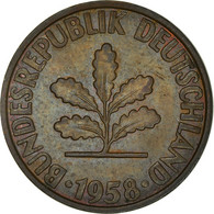 Monnaie, République Fédérale Allemande, 2 Pfennig, 1958, Karlsruhe, TTB - 2 Pfennig