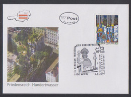 2000 FDC Mi Nr: 2318  Marke Aus Block 15  Tod Von Friedensreich Hundertwasser - FDC